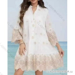 Sommerkleid für Damen mit 3/4-Ärmeln (Einheitsgröße S/M) INDIAN FASHION IMPEM23C7058