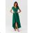 Langes Partykleid für Damen mit kurzen Ärmeln (36-56) POLISH FASHION PMLMR23SELENA-4 grün 46