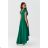 Langes Partykleid für Damen mit kurzen Ärmeln (36-56) POLISH FASHION PMLMR23SELENA-4 grün 46