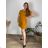 Kleid mit Tasche, Kurzarm, Damen, Übergröße (2XL/3XL ONE SIZE) ITALIAN FASHION IM423064/DUR rot