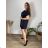 Kleid mit Tasche, Kurzarm, Damen, Übergröße (2XL/3XL ONE SIZE) ITALIAN FASHION IM423064/DUR rot