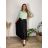 Kurzes Sommerkleid mit langen Ärmeln für Damen, übergroß (54/56/58 Einheitsgröße) ITALIAN FASHION IM425070 44/46/48 grünes Khaki