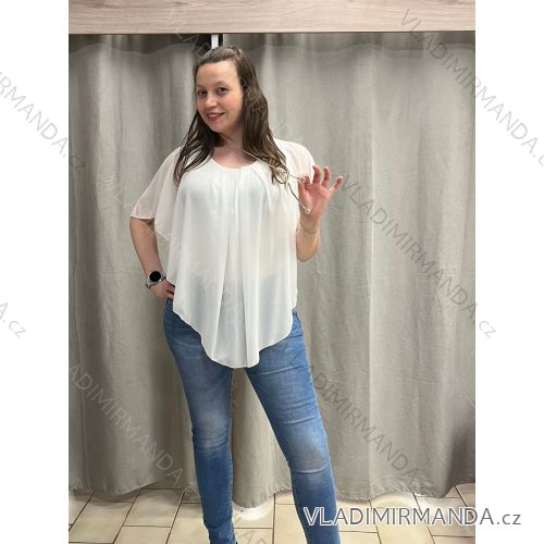 Tunika mit Anhänger Kurzarm Damen Übergröße (54/56/58 Einheitsgröße) ITALIAN FASHION IM425031