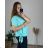 Damen Tunika mit verlängertem Kurzarm (UNI S-M) SWEETISIMA ITALIAN FASHION IMD20069 weiß