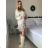 Kleid mit Knöpfen und geknöpften Damen (uni s-m) ITALIAN FASHION IM2203948
