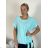 T-Shirt Kurzarm Damen (uni l / xl) ITALIAN FASHION IM420084  hellblau