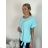T-Shirt Kurzarm Damen (uni l / xl) ITALIAN FASHION IM420084  hellblau