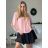 Tunika-Bluse, kurzärmelig, für Damen, Übergröße (XL/2XL/3XL, Einheitsgröße), ITALIAN FASHION IM424128