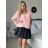Tunika-Bluse, kurzärmelig, für Damen, Übergröße (XL/2XL/3XL, Einheitsgröße), ITALIAN FASHION IM424128