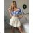 Elegantes Kurzarm-Crop-Top für Damen (S/M EINHEITSGRÖSSE) ITALIAN FASHION IMPBB24D7227