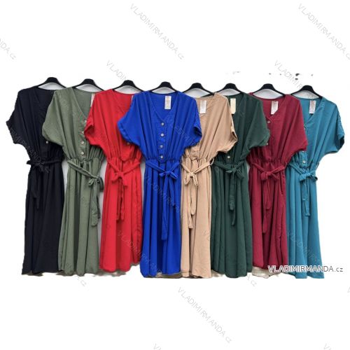 Damen 3/4 Langarm-Hemdkleid (XS/S/M Einheitsgröße) ITALIAN FASHION IMD25030