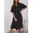 Damen 3/4 Langarm-Hemdkleid (XS/S/M Einheitsgröße) ITALIAN FASHION IMD25030