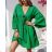 Damen 3/4 Langarm-Hemdkleid (XS/S/M Einheitsgröße) ITALIAN FASHION IMD25030