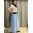 Chiffon Rock Long Ladies (uni sl) ITALIENISCHER MODUS IM319678 S/M hellrosa