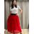 Chiffon Rock Long Ladies (uni sl) ITALIENISCHER MODUS IM319678 S/M hellrosa