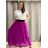 Chiffon Rock Long Ladies (uni sl) ITALIENISCHER MODUS IM319678 S/M hellrosa