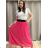 Chiffon Rock Long Ladies (uni sl) ITALIENISCHER MODUS IM319678 S/M hellrosa
