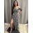 Elegantes Langarmkleid für Damen (S / M / L EINE GRÖSSE) ITALIENISCHE MODE IMWA21002