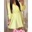 Kurzärmliges Sommer-Freizeitkleid für Damen (S/M/L EINHEITSGRÖSSE) ITALIAN FASHION IMWGB25022