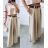 Langes Chiffon-Kurzarmkleid für Damen (S/M ONE SIZE) ITALIAN FASHION IMWGS231048