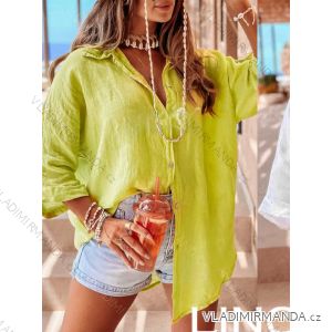 Langes Chiffon-Kurzarmkleid für Damen (S/M ONE SIZE) ITALIAN FASHION IMWGS231048