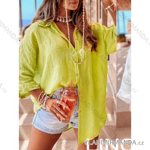 Langes Chiffon-Kurzarmkleid für Damen (S/M ONE SIZE) ITALIAN FASHION IMWGS231048