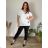 Kurzarm-Tunika für Damen in Übergröße (2XL/3XL/4XL Einheitsgröße) ITALIAN FASHION IMC23258/DR -   rot -   2XL/3XL