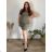 Kurzarm Kleid klassisch mit Taschen (uni s-l) ITALIAN FASHION IM120003