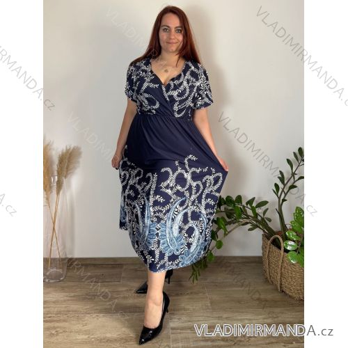Lange Sommerhose in Übergröße für Damen (S/M/L Einheitsgröße) ITALIAN FASHION IM425271 52/54 dunkelblau