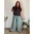 Tunika mit Anhänger Kurzarm Damen Übergröße (3XL/4XL ONE SIZE) ITALIAN FASHION IMC23020 schwarz 