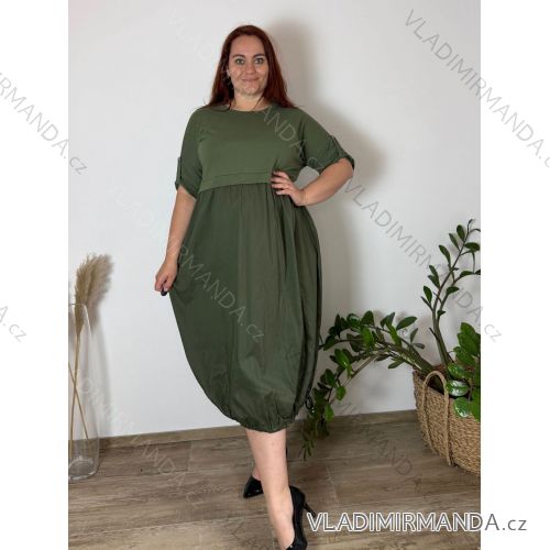 Übergroßes 3/4-Langarm-Pullover-Sweatshirtkleid für Damen (42/44/46 EINHEITSGRÖSSE) ITALIAN FASHION IMSM25130