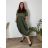Übergroßes 3/4-Langarm-Pullover-Sweatshirtkleid für Damen (42/44/46 EINHEITSGRÖSSE) ITALIAN FASHION IMSM25130