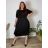 Übergroßes 3/4-Langarm-Pullover-Sweatshirtkleid für Damen (42/44/46 EINHEITSGRÖSSE) ITALIAN FASHION IMSM25130