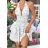Kurzärmliges Sommer-Freizeitkleid für Damen (S/M/L EINHEITSGRÖSSE) ITALIAN FASHION IMWGB25022