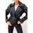 Damen-Langarm-Lederjacke (S-XL) ITALIAN FASHION IMWE23120