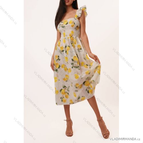 Kurzärmliges Sommer-Freizeitkleid für Damen (S/M/L EINHEITSGRÖSSE) ITALIAN FASHION IMWGB25022