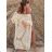 Kleid mit Knöpfen und geknöpften Damen (uni s-m) ITALIAN FASHION IM2203948