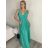 Šaty elegantní společenské na ramínka dámské (S/M ONE SIZE) ITALSKÁ MÓDA IM321608