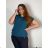 Tunika mit Anhänger Kurzarm Damen Übergröße (3XL/4XL ONE SIZE) ITALIAN FASHION IMC23020