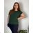 Tunika mit Anhänger Kurzarm Damen Übergröße (3XL/4XL ONE SIZE) ITALIAN FASHION IMC23020