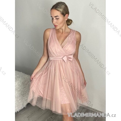 Kleid mit 3/4 Ärmeltasche für Damen (uni sl) ITALIAN Fashion IM3181746