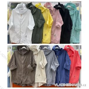 Langärmlige Baumwolltunika für Damen (S/M/L EINHEITSGRÖSSE) ITALIAN FASHION IMWCP25041