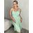 Elegantes Sommerkleid mit Trägern für Damen (Einheitsgröße S/M) ITALIAN FASHION IMPSH222053A/DU -   rot Ziegel -   S / M