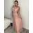 Šaty letní na ramínka dámské (S/M ONE SIZE) ITALSKÁ MÓDA IMPBB22B21841 S/M Burgund