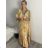 Langärmliges Sommer-Hemdkleid für Damen (S/M/L Einheitsgröße) INDIAN FASHION IMWY23123 -   oranžová -   M / L