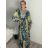 Langärmliges Sommer-Hemdkleid für Damen (S/M/L Einheitsgröße) INDIAN FASHION IMWY23123 -   schwarz -   M / L