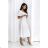 Langes, elegantes Damenkleid mit breiten Trägern (SL) FRENCH FASHION FMPEL23VELVET weiß 36