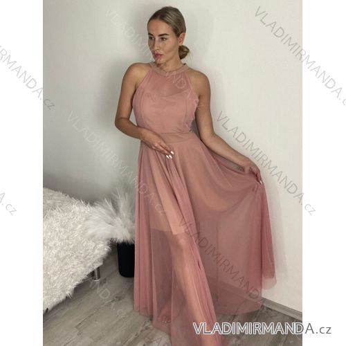 Elegantes ärmelloses Tüllkleid für Damen (Einheitsgröße S/M) ITALIAN FASHION IMM22Q52235A/UL