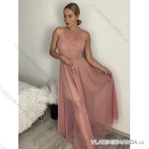 Elegantes ärmelloses Tüllkleid für Damen (S/M ONE SIZE) ITALIAN FASHION IMM22Q52235A