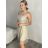 Šaty elegantní krátké bez rukávu společenské dámské (S/M ONE SIZE) ITALSKÁ MÓDA IMM22Q52233